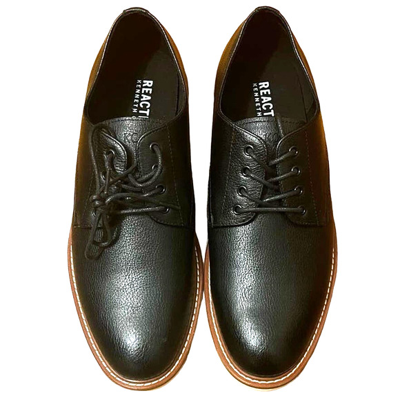 NWOT Kenneth Cole Reaction Leather Clyde Flex Lace Up Shoes - Picture 1 of 5